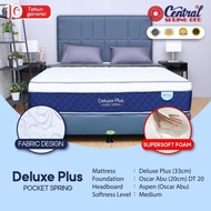 PROMO SPRING BED CENTRAL DELUXE PLUS - POCKET SPRING NEW