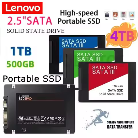 Lenovo Fast SATA SSD 2.5Inch High Speed SSD 4TB 500GB HD 1TB Internal SSD 2TB Solid State Drive For 
