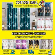 #3 C65-C108  Hook Type Modern Langsir Curtain Semi Blackout Langsir Pintu Door Curtain Ready Stock In Malaysia