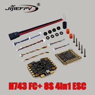 JIJIEFPV H743 70A 3-8S 30.5X30.5mm Stack ( H743 Flight Controller+Bluejay 70A 4in1 ESC) For FPV Free