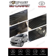 Toyota Avanza 5D Car Carpet Floor Mat