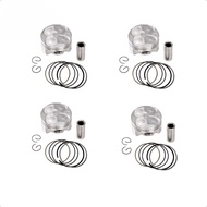 ASDL แหวนลูกสูบกระบอกสูบรถจักรยานยนต์4ชุด56มม. 56.25มม. 56.5มม. 56.75มม. 57มม. STD + 25 + 50 + 75สำห