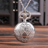 7.27 Manufacturer Wholesale Small Size Silver Apple Pocket Watch Foreign Trade Nostalgic One Piece S