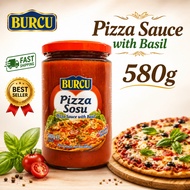 Burcu Pizza Sauce with Basil /  Ready Pizza Sauce / 580g / High Quality / Pizza Sos / Cooking