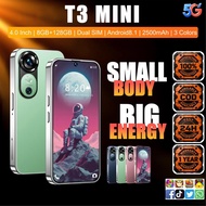 HP T3 Mini 4G LTE Handphone Murah 4GB 64GB Dual SIM Android 8.1 Smartphone Unlocked 4.0 Inch 1 Year 