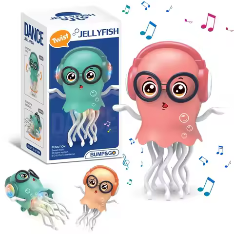 Kids Electric Dancing Octopus Toys Auto Sensing Avoiding Obstacles Crawling Electronic Magical Dance