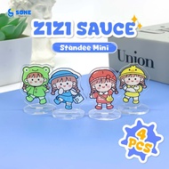 Zizi Sauce Acrylic Mini Standee / Waterproof UV Print Laser Cutting Acrylic Material