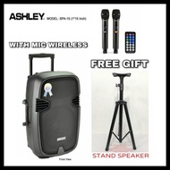 Speaker Portable 15 Inch Original Ashley Spa 15 Speaker Karaoke Ashley