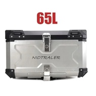 65L 55L 45L Motorcycle Trunk Top Box Rear Luggage Helmet Case Storage Topcase Waterproof Aluminum Un