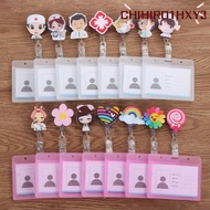 CHIHIRO1HXY3 ID Badge Holder Retractable Name Tags Metal Clip Cute Badge Holders