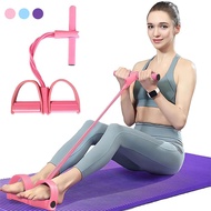 4 Tube Foot Pedal Puller Multi Function Adjustable 3 Up Colors Puller Sit Fitness Pedal Yoga I9m9
