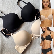 MARKS & SPENCER Perfectly Plunge Smooth Lines Double Push Up / Lightly Lined Plunge Thin Foam Bra / 