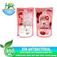 Zen Antibacterial Refil 850 ml - Sabun Mandi Cair Anti Bacterial Body