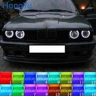 Latest Headlight Multi-color RGB LED Angel Eyes Halo Ring Eye DRL RF Remote Control for BMW E30 E32 