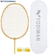 YODIMAN Professional Players Badminton Racket Full Carbon, Super Light Single Racket For High Pressu
