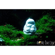 Stone Statue of Mother Monkey Holding Child Decorating Shrimp Pond - Colored Shrimp District 3