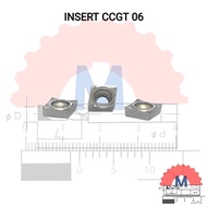 MCH CCGT 06 02 AK H01 aluminum lathe chisel insert CCGT06