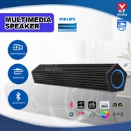 Philips Speaker Bluetooth Desktop Spiker | Home Audio Wireless Stereo | Usb Powered Aux Music Spiker