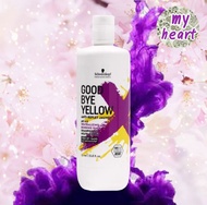 สูตรใหม่✨Schwarzkopf Goodbye Yellow Shampoo 300/1000 ml แชมพูฆ่าเม็ดสีเหลือง แชมพูม่วง Good Bye Yell