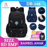 DREAM BAGS Tas Sekolah Anak Import SD SMP DB148 Ransel Anak Anti Air