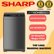 Sharp Inverter Top Load Washing Machine 10KG 12KG 14KG 17KG ESW10SM ESW12SM ESW17SM DD Inverter 3D W