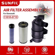 11010-0715 Air Filter Assembly with filter 11013-7044 11013-7045 for  Kawasaki FX651V FX691V FX730V 