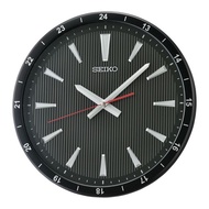 [𝐏𝐎𝐖𝐄𝐑𝐌𝐀𝐓𝐈𝐂] SEIKO WALL CLOCK QXA802K Black Case and Black Dial Analog Quiet Sweep Seconds Hand