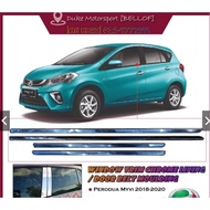 PERODUA NEW MYVI 2019 DOOR LINING CHROME DOOR MOULDING TINGKAP WINDOW TRIM CHROME MYVI 2019 4PCS