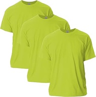 Men's Ultra Cotton T-Shirt, Style G2000, Multipack, Safety Green (3-pack), XX-Large