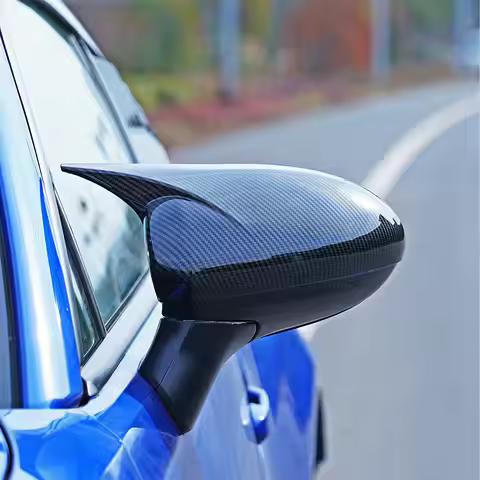 2022+ DC Style Hydro-Dip Carbon Fiber ABS Mirror Cover Caps 3M Adhesive Exterior Accessories Bulk/OE