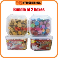 <SG Ready Stock> Alibaba Colorful Coin/ Gold Coin Chocolate 300pcs