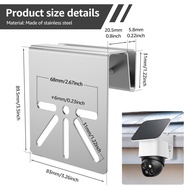 WiTi Gutter Mount Stainless Steel Solar Security Camera Mount for Eufy Security SoloCam S340 for Out