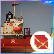 [dolity] 6 Pack Truck Safety Flags, Weatherproof, with Loop And Reflective Strip, Easy to Install, S