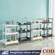3-Tier Multipurpose Trolley Rack, toilet Rack, portable Stacking Rack, Wheels, Multipurpose Kitchen 