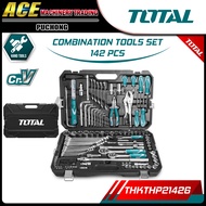 [ TOTAL ] 142 Pcs Combination Tools Set - THKTHP21426