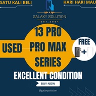 [USED] 13 PRO/PRO MAX 128GB/256GB WiFi ONLY BH100% (SATU TAHUN WARRANTY)