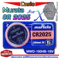 Casio MWD-100HB-1BV Watch Battery Genuine From murata cr2025 (Warning Please Remove The Inside The A