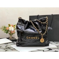 22S Gold Coin Tote Bag Garbage Bag410128Chanel 24k Gold Hot Shopping Bag Garbage Bag Large Size Tote