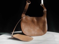 【老時光 OLD-TIME】早期二手老包皮革製DKNY肩背包