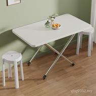 Household Dining Table Portable Rental House Outdoor Stall Table Rectangular Table Simple Foldable S