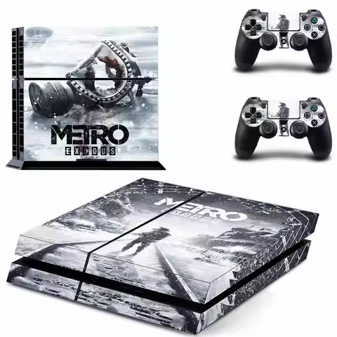 Metro Exodus PS4 Stickers Play station 4 Skin PS 4 Sticker Decal Cover For PlayStation 4 PS4 Console