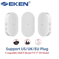 EKEN Wireless Doorbell Chime AC90-250V 52 Chimes 110dB Receiver Low Power Compatible for Wifi Video Doorbell EKEN V5 V7 T8