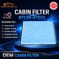 87139-47010 CABIN AIR COND FILTER TOYOTA VIOS, CAMRY, ESTIMA, HARRIER, ALPHARD