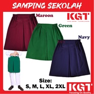 KGT Samping Sekolah Samping Hijau Samping Maroon Pinggang Getah Sekolah Rendah Agama Koshibo