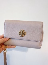 Tory Burch 裸色銀包手提包手袋 party 小包 可放手機 nude colour clutch/ Wallet/ pouch/ hand bag