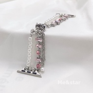 New สายไข่มุก เพชร รูดปรับได้ สายข้อมือ for iWatch Ultra 3 2 SE Series 11 10 8 9 7 ขนาด 38/40/41(S10