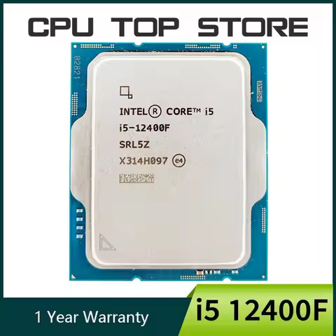 Intel core i5 12400F 2.5GHz 6-Core 12-Thread CPU Processor 65W LGA 1700 No cooler Not brand new