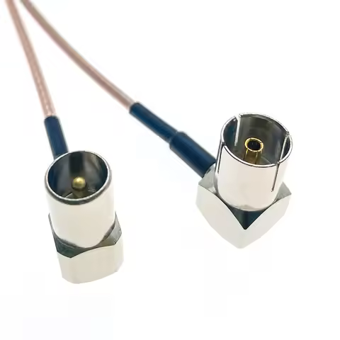 75Ohm RG179 Cable TV IEC Male Right Angle to IEC female 90°RA Plug Antenna Cord Jumper RF Coaxial Ca