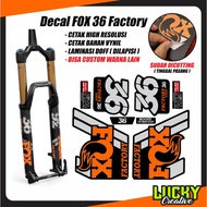 Fork fox 36 orange sticker decal not decal sticker rockshox pice yari fox 40 fox taro fox