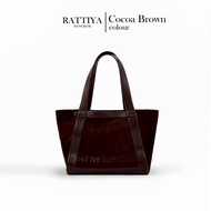 Rattiya Tote Bag / 2 colors กระเป๋าหนังกลับทรง Tote เรียบหรู น้ำหนักเบา สะพายไหล่